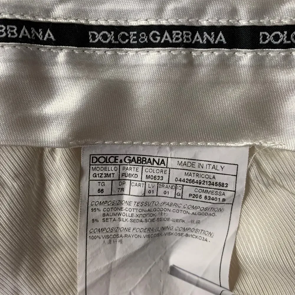 DOLCE & GABBANA Size 46 Khaki Notch Lapel Suit